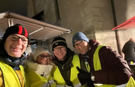 Im Einsatz für den Weihnachtsmarkt